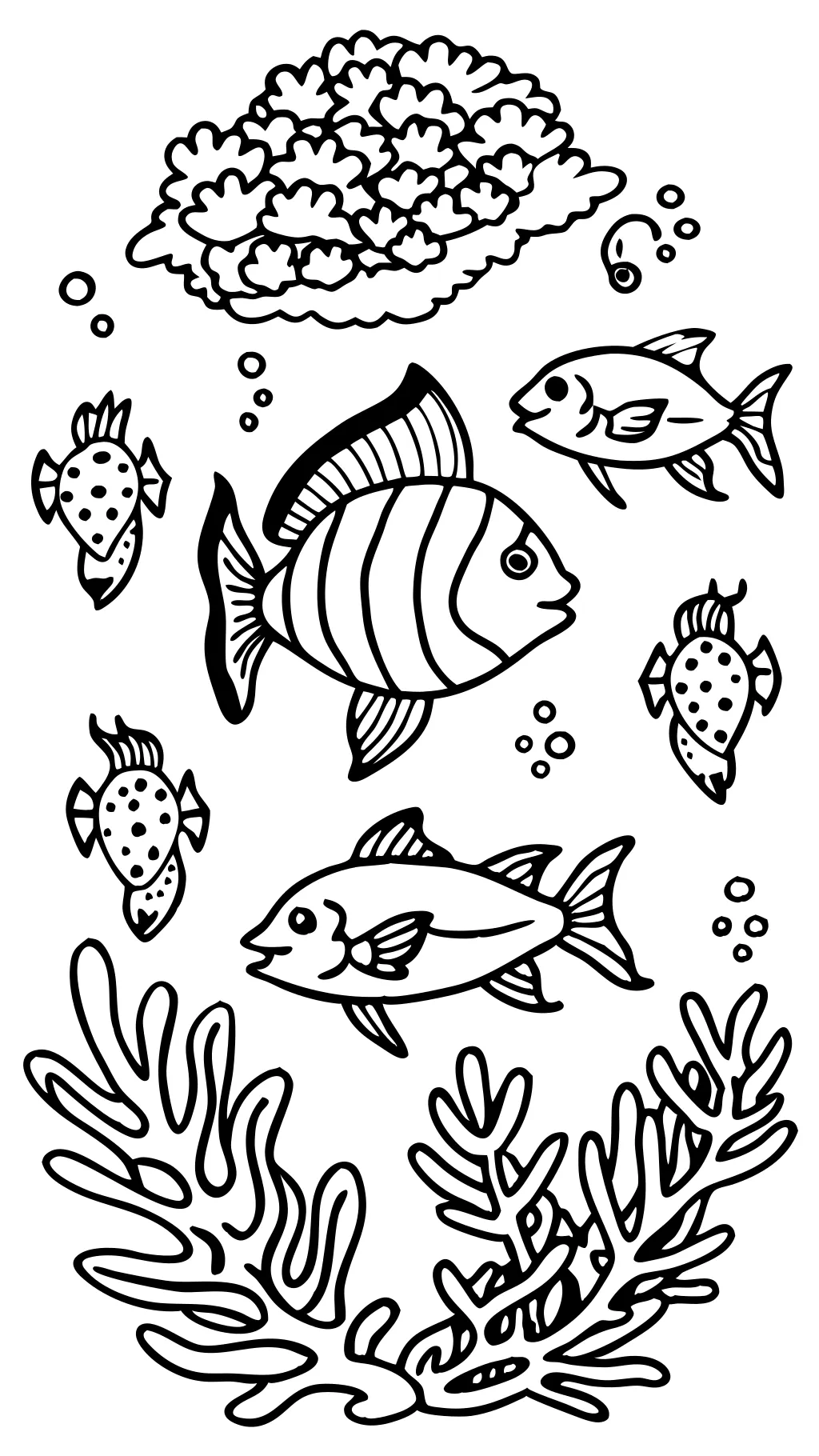 coloring page of fish